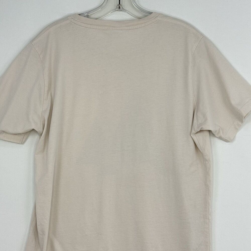 Moncat Typographia Women’s Graphic T-Shirt Size M Beige Organic Cotton - Picture 5 of 16